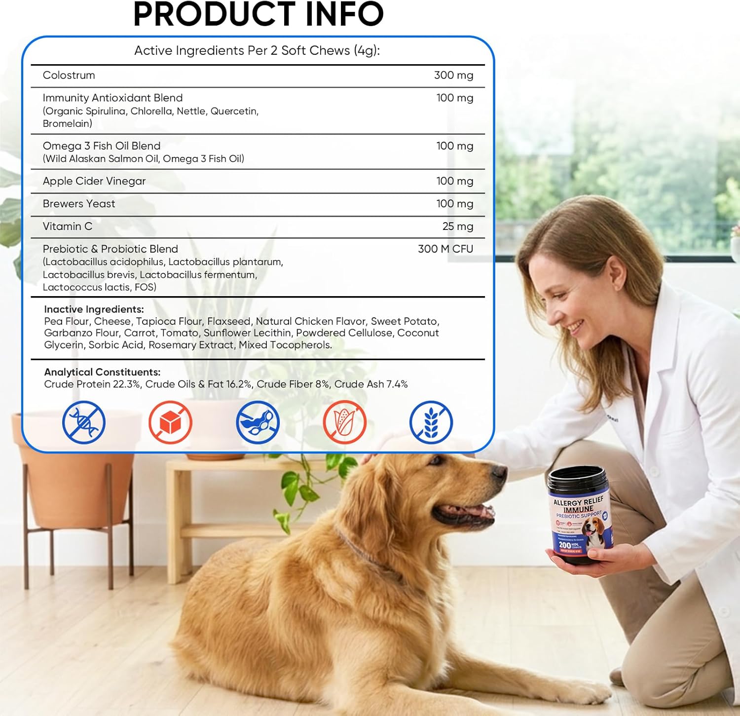 Dog Allergy Chews benefit information